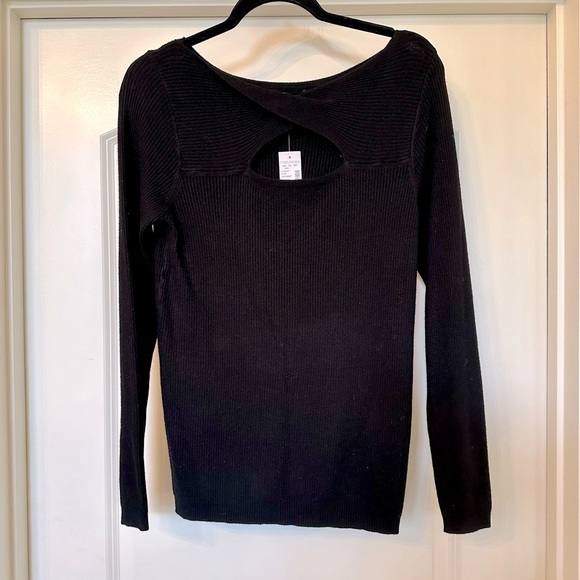 Maurices - Women's Black Open Neck Sweater - BNWT! - Picture 1 of 6